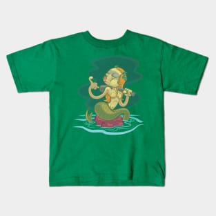 Old timey mermaid Kids T-Shirt